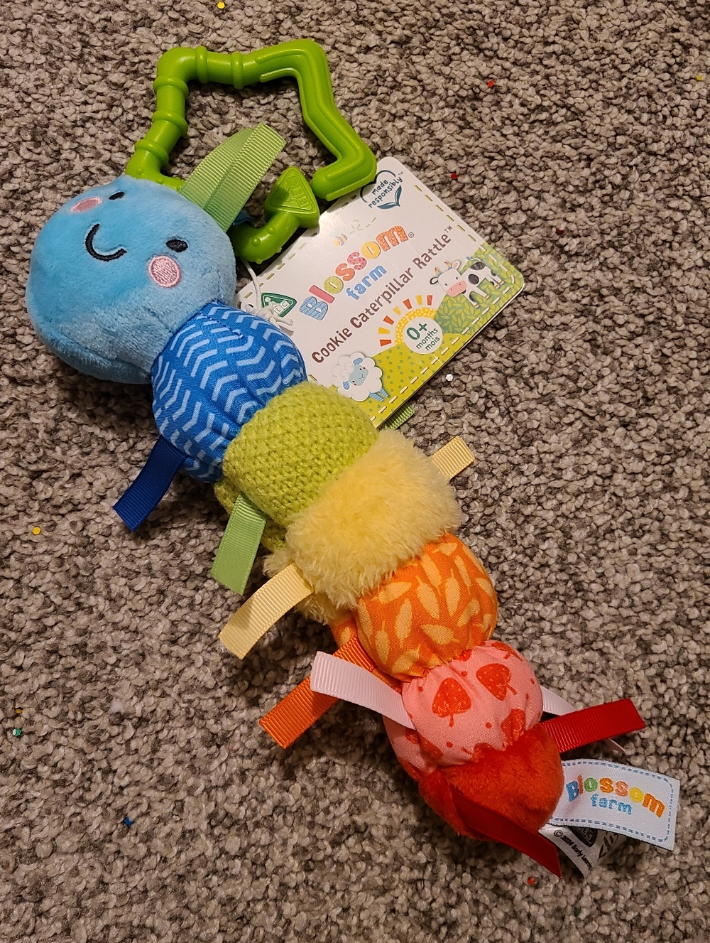 Colorful Caterpillar Rattle - Multi-Color